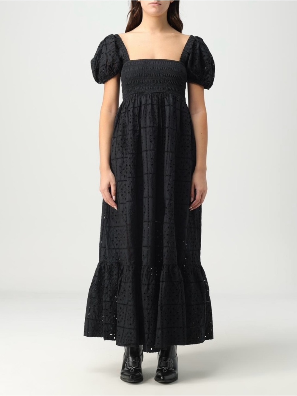 GANNI Broderie Anglaise Maxi Dress